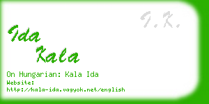 ida kala business card